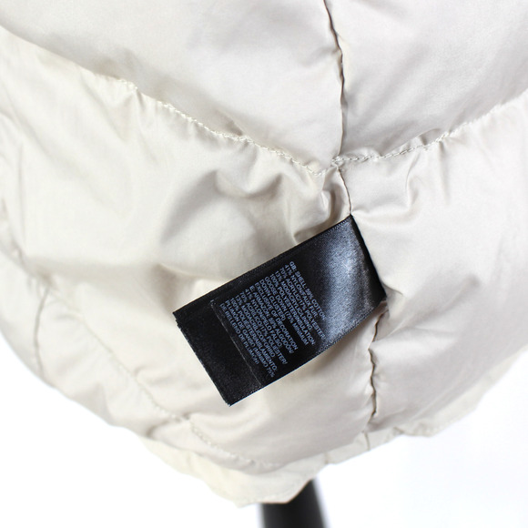 The North Face Dryvent Coat Ivory Beige Down Insulated Rain Jacket Size Small S - Picture 7 of 7